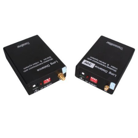 RioRand 2.4GHz Wireless 3W Audio Video AV Transmitter Sender Receiver CCTV N4