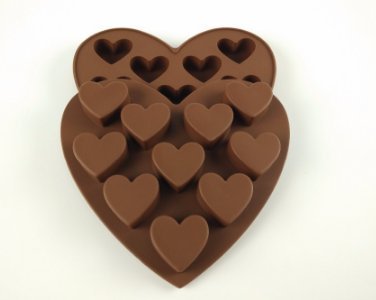 Heart Shape Silicone Cake Mold, Silcione Ice Tray Mold or Silicone Chocolate Mold N2