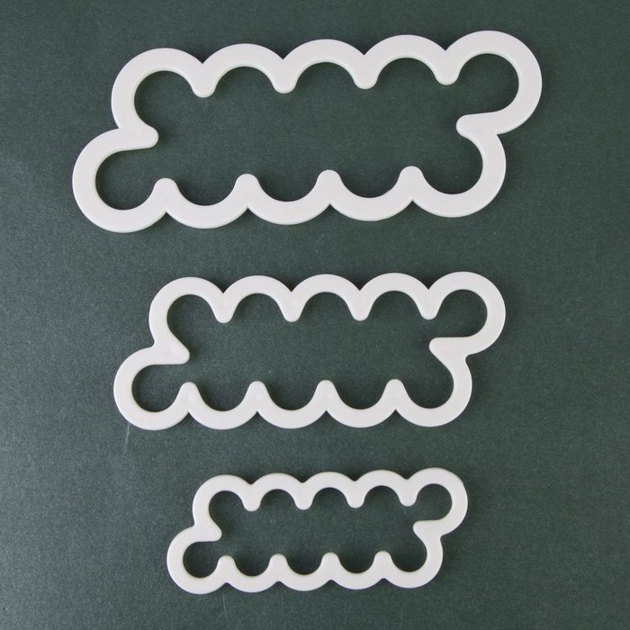 Whitelotous 3 PCs Fondant Cake Decorating Gumpaste Rose Flower Mold Cake Tool The Easiest Rose Ever Cutter N7