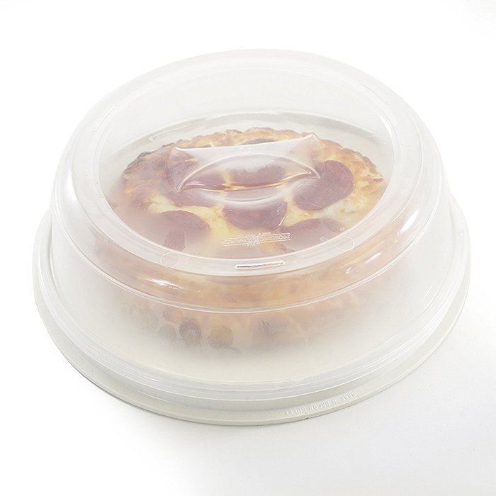 Nordic Ware Microwave 2-Sided Round Bacon and Meat Grill and 10-Inch Spatter Cover N2