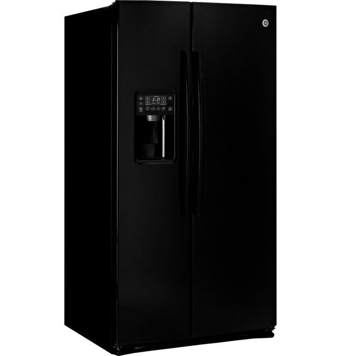 GE PSE25KGHBB Profile 25.4 Cu. Ft. Black Side-By-Side Refrigerator - Energy Star N2