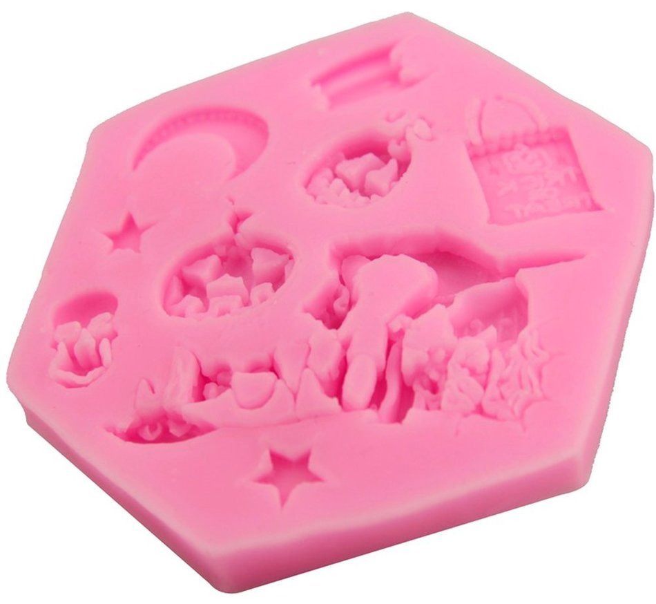 Zeroyoyo Halloween Pumpkin Silicone Mold Fondant Cake Mold Cupcake Decoration Tool N3