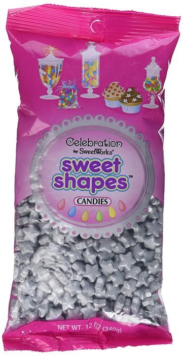 Sweetworks Celebrations Candy Sweet Shapes Bag, 12 oz, Shimmer White Doves N6