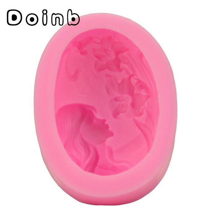 Doinb Sun+Moon (Mother+Baby) Soap Clay Candy Cake Pastry Fondant Chocolate Moulds FDA Silicone Molds Outer Size... N36