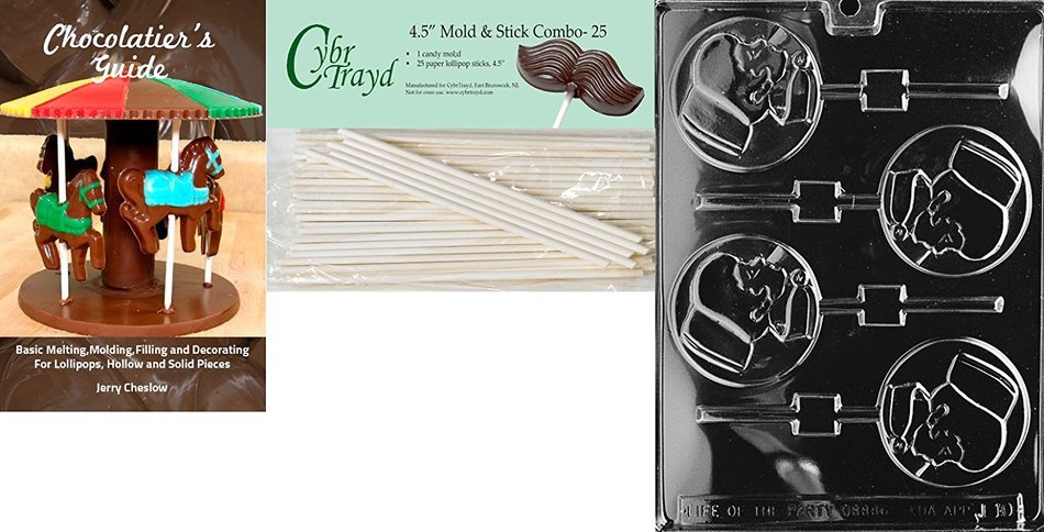 Cybrtrayd J010 Nurse Lolly Chocolate Candy Mold with Exclusive Cybrtrayd Copyrighted Chocolate Molding Instructions N9