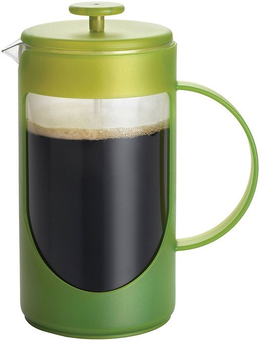 BonJour Coffee Unbreakable Plastic French Press, 12.7-Ounce, Ami-Matin(tm), Blue N3