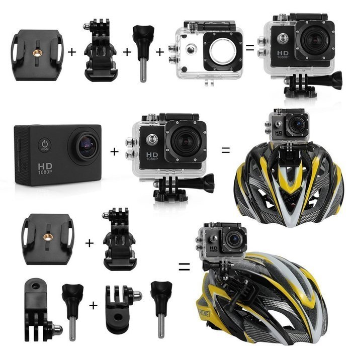 Smart IPC 2 inch high-definition screen 1080P HD WiFi camera with SJ4000 riding diving N4