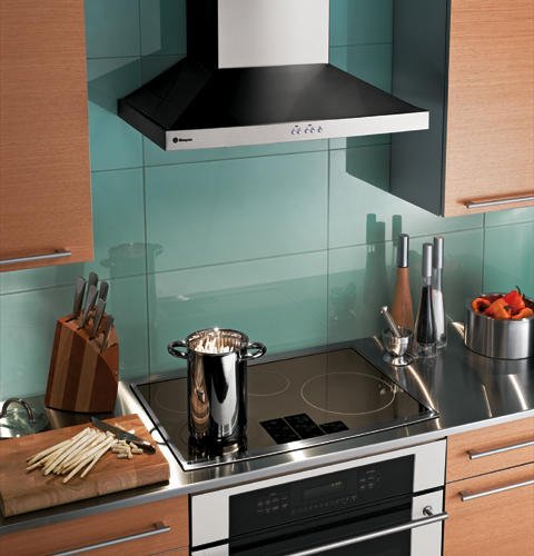 GE Monogram ZV830SMSS 30" Wall Mount Chimney Range Hood N2