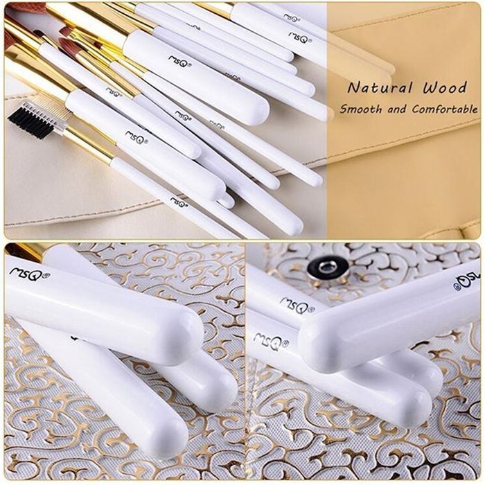 ShungHO MSQ Brand 15pcs Makeup Brushes Set,Roman Style Beauty Comestic Makeup Brushes Tools Kits N8