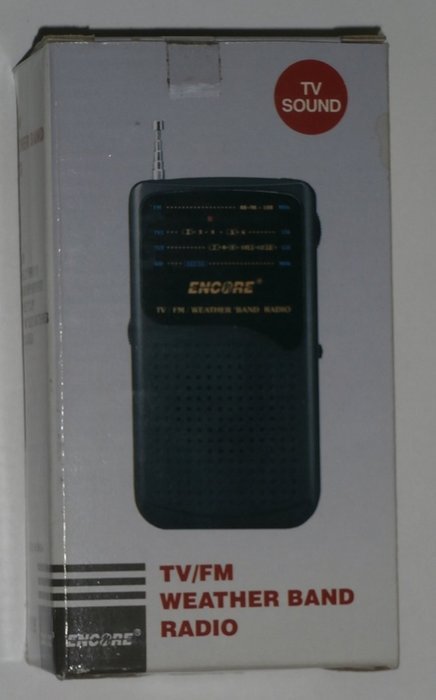 Vintage Encore TV/FM Weather Band Radio
