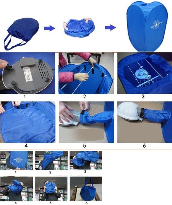 Warmword Portable Folded Drying Machine for Clothes Dryers Electric N3