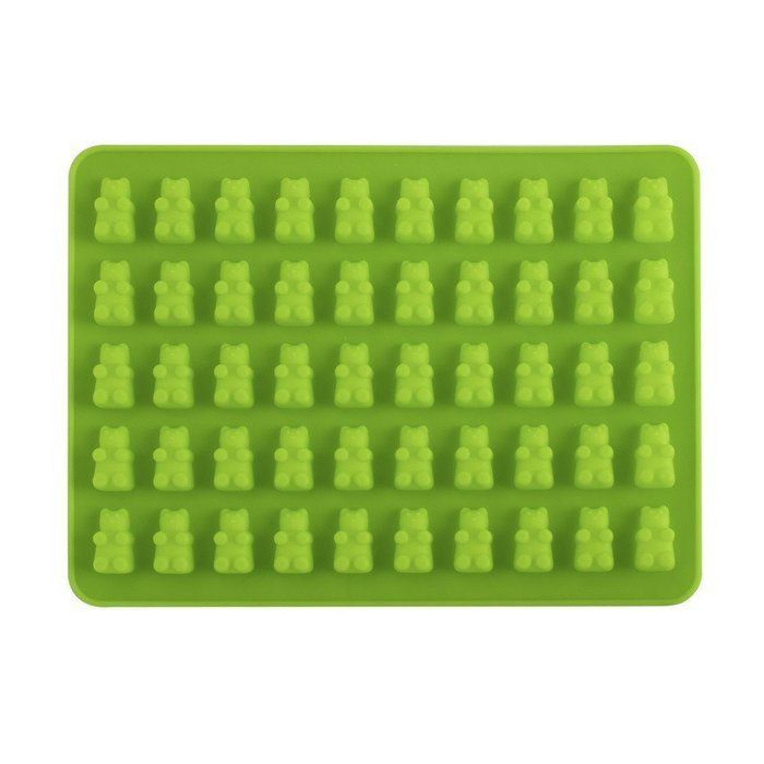 5 - 50 Cavity (250 Total Bears)Gummy Bear Mold + 5PS Dropper for Healthy Gummie Bear Making N3