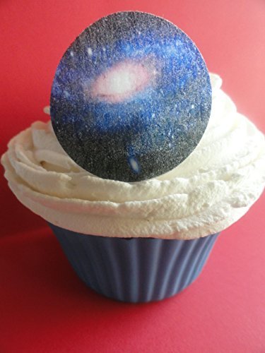 30 SOLAR SYSTEM PLANETS small 1.5" Edible Decorative Wafer Paper Toppers &copy; GALAXY UNIVERSE STARS CUPCAKE TOPPERS... N2