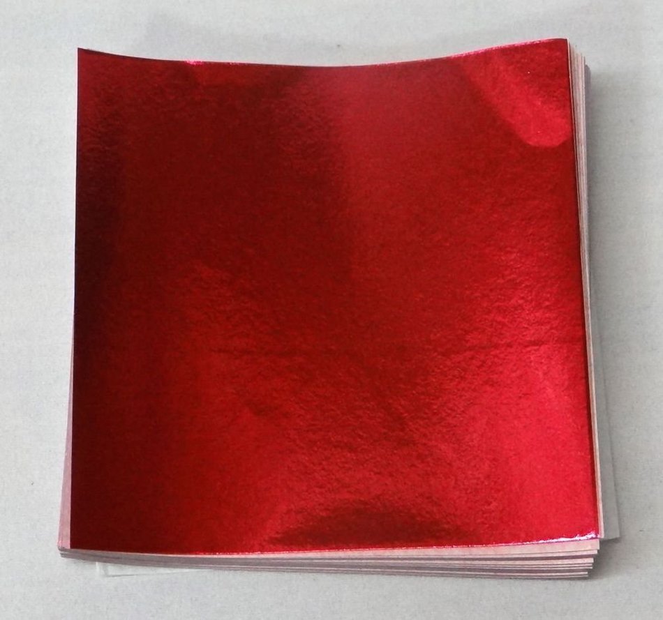 Red Candy Foil Wrappers Confectionery Foil 500 count 3"x3" 4"x4" 6"x6"