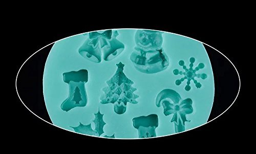 Topnew-Candy Cavity Silicone Chocolate Mold Candy and Gummy Moulds Xmas Supplies H1949 N4