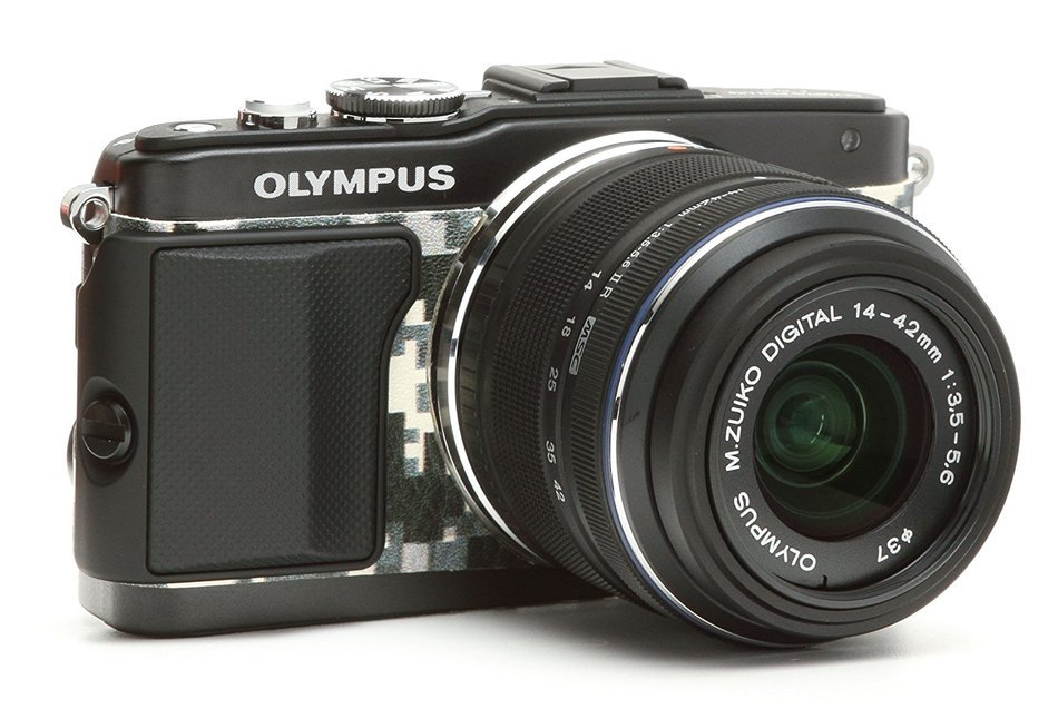 Japanhobbytool Olympus Pen E-PL5 & E-PL6 Camera Leather Decoration Sticker Leica1 type 4008 Black N4