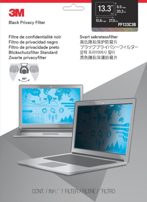 3M Gold Privacy Filter for Widescreen Laptop 13.3" (GPF13.3W) N50