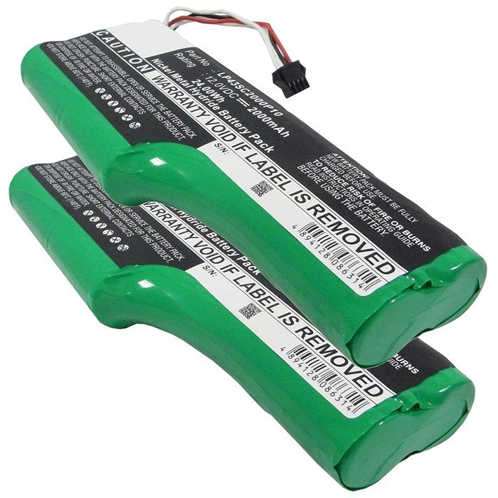 2x Fresh New Exell EBVB-163 12V NiMH 2000mAh Battery For ECOVACS Deebot D520, Deebot D526 Vacuums. Replaces ECOVACS...