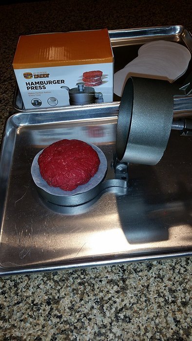 My Burger Daddy Hamburger Press Outdoor Cooking Tool and Grill Cooking Tool. Burger Press Has a Lifetime Guarantee. N2