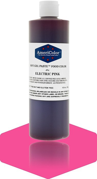 Americolor Soft Gel Paste Food Color, 13.5-Ounce, Electric Pink