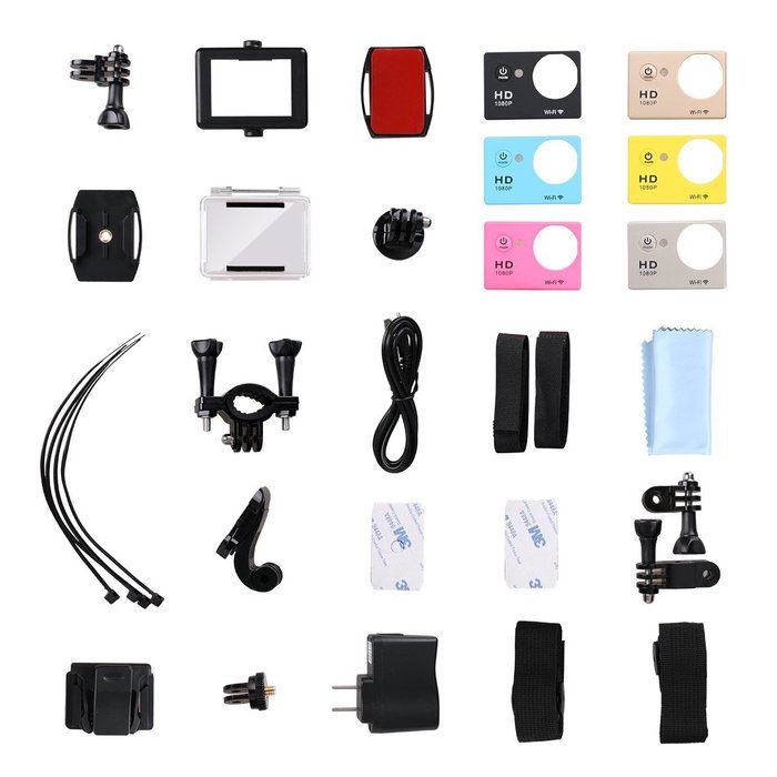 YDP-SPORT Underwater Sport Action Camera 2.0 Inches ScreenWiFi Cam Camcorder 1080P 170 Degree Wide Angle Sport... N5