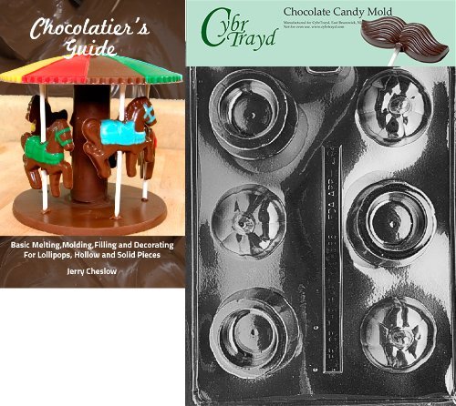 Cybrtrayd "Pumpkin Pour Box" Halloween Chocolate Candy Mold with Chocolatier's Guide