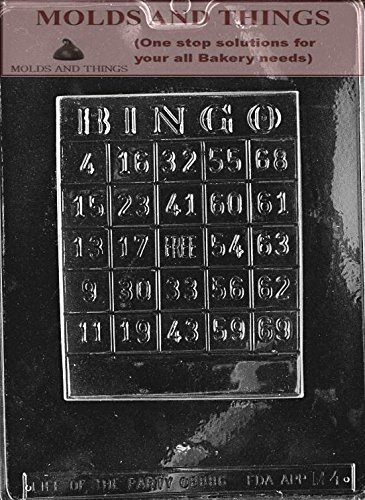 BINGO CARD chocolate candy mold &copy; Molding Instruction + Set of 2