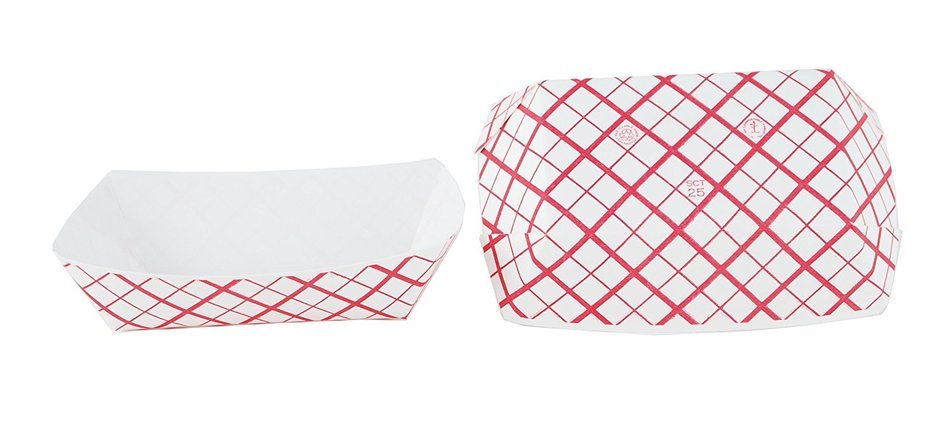 Southern Champion Tray Southland Paperboard Red Check Food Tray (Multiple Sizes Available) N11