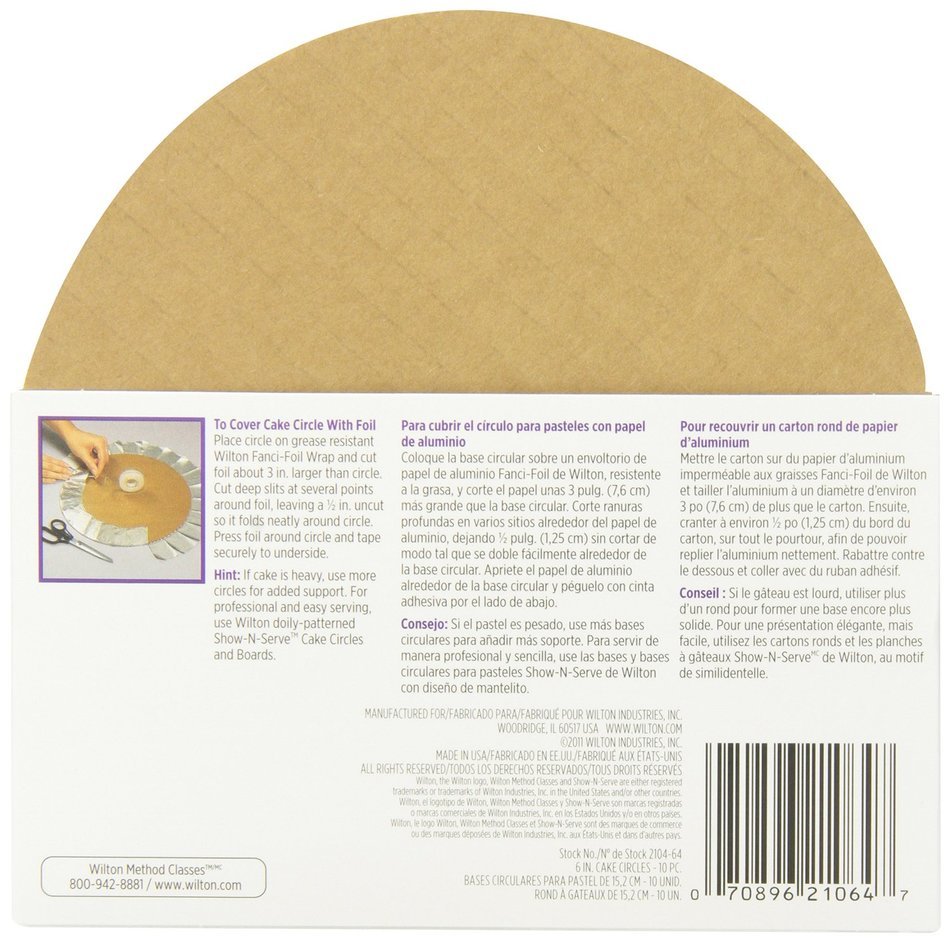 Wilton 10-Inch Cake Circle, 12-Pack N3