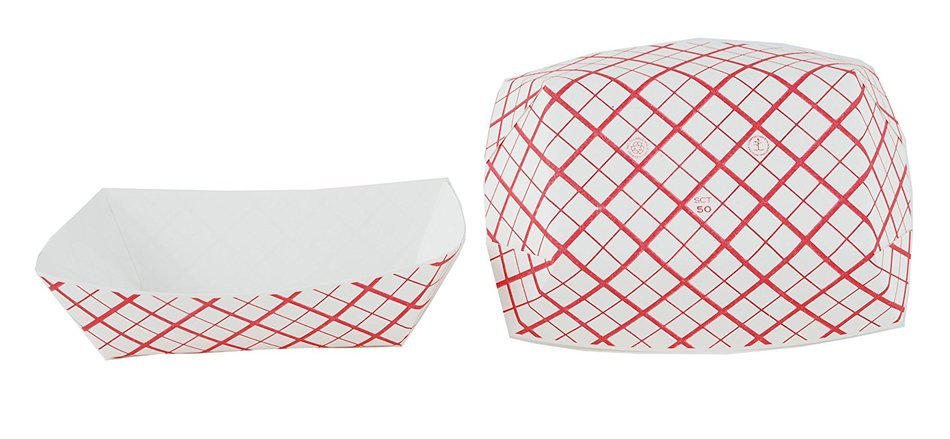 Southern Champion Tray Southland Paperboard Red Check Food Tray (Multiple Sizes Available) N17