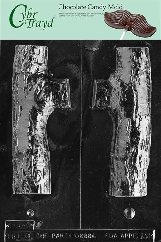 Cybrtrayd C132 3D Yule Log Life of the Party Chocolate Candy Mold with Exclusive Cybrtrayd Copyrighted Chocolate...