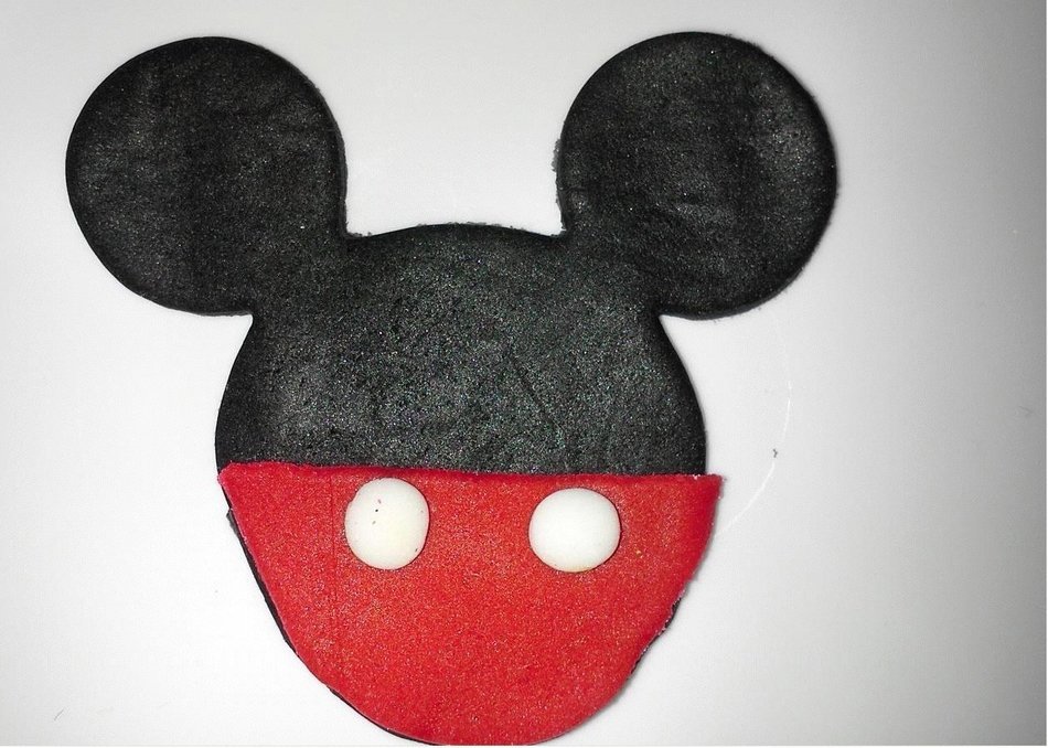 2PCS Mickey Mouse shape mold sugar Arts set Fondant Cake tools/cookie cutters N3