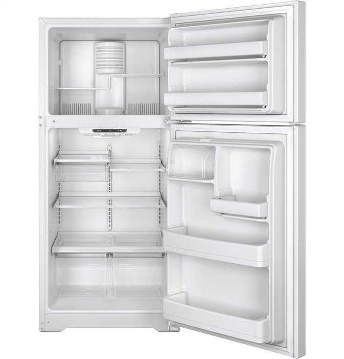 GE GTE18ITHWW 18.2 Cu. Ft. White Top Freezer Refrigerator - Energy Star N3