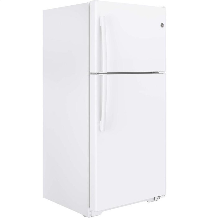 GE GTE18ITHWW 18.2 Cu. Ft. White Top Freezer Refrigerator - Energy Star N4