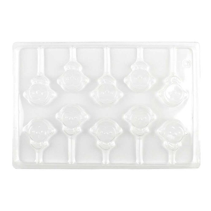 1 PCS Chocolate Candy Making Molds Baby Shower B098 Monkey Lollipops Plastic Cake Frozen Baptism Mothers Day Cookie N2