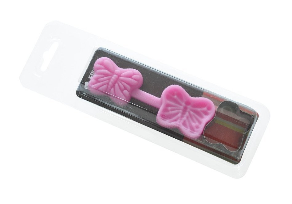 FOUR-C Chocolate Decorating Mold Butterfly Fondant Cake Molds Color Pink N2