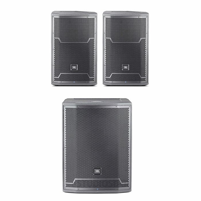 JBL PRX712 12' Powered Speakers (Pair) with One (1) JBL PRX718XLF Subwoofer Bundle