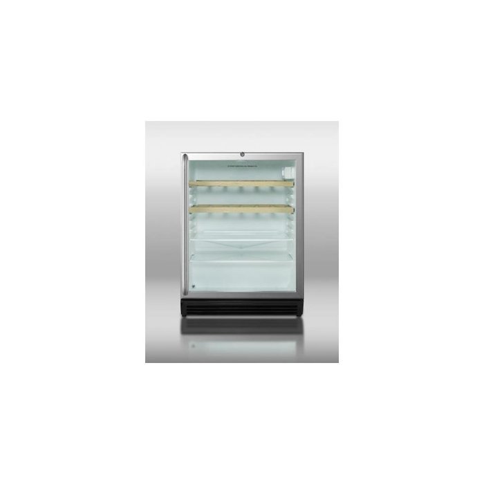 Summit SCR600BLCSSRCADA 24" Stainless Steel Undercounter Built-In Beverage Center - Right Hinge