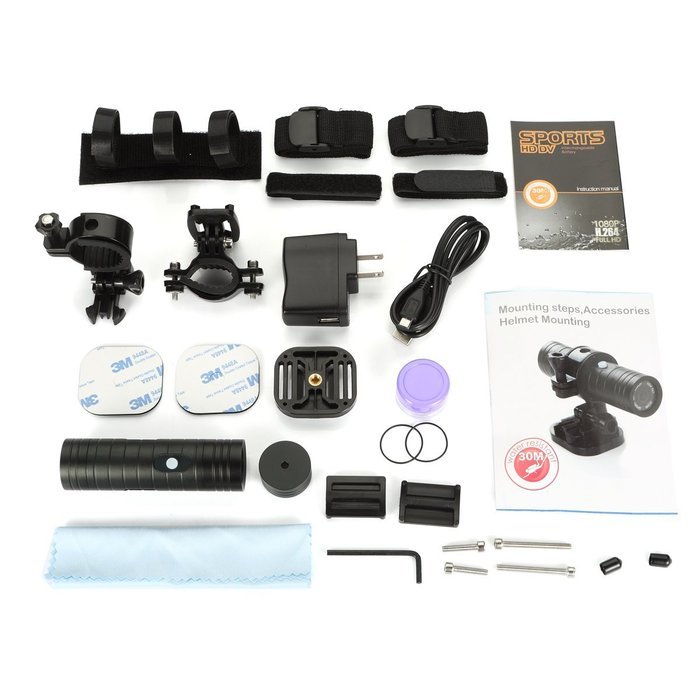 GJT&reg;M530 Mini Full HD Car DVR 1200 Pixels 170 Degree View Angle H.264 Waterproof Shockproof Sport DV Camera Outdoor... N6