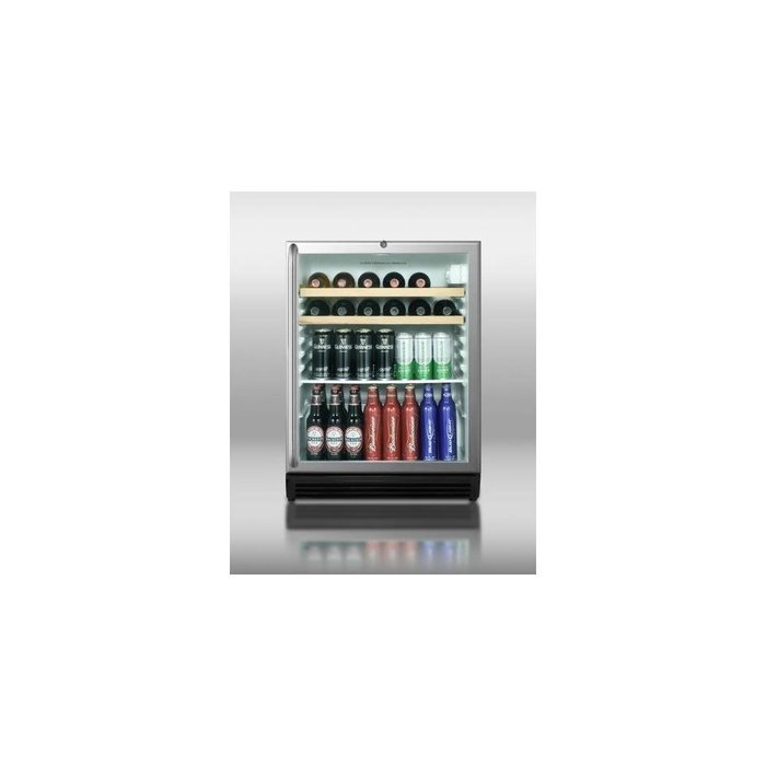 Summit SCR600BLCSSRCADA 24" Stainless Steel Undercounter Built-In Beverage Center - Right Hinge N2