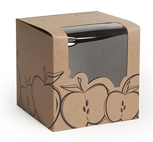 Candy or Caramel Apple Box, White - Case of 100 N2