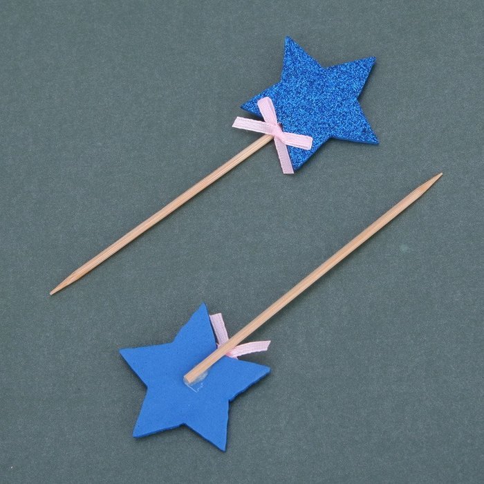 Whitelotous 10pcs Star Cake Inserted Card Decor Dessert Muffin Cupcake Toppers for Picnic Wedding Baby Shower... N11
