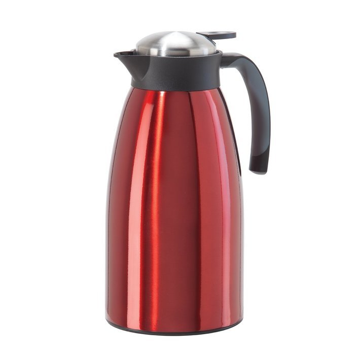 Oggi 68 oz Versa Stainless Thermal Vacuum Hot or Cold Carafe with Press Button Top, Copper N2