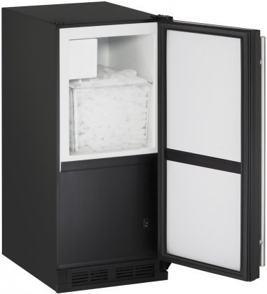 U-Line UBI1215B00B 15" 1000 Series Freestanding and Built-In Ice Maker with 25 lbs. in Black