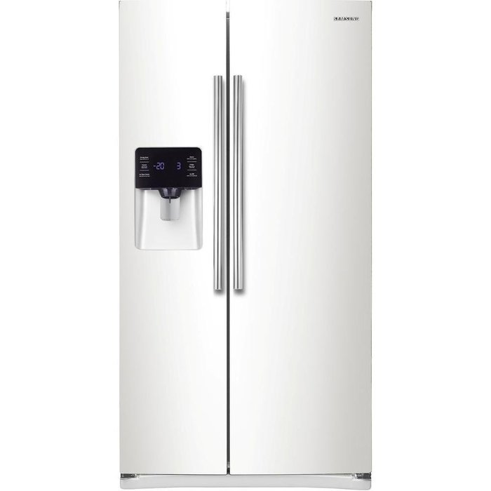 Samsung RS25H5121WW 24.5 Cu. Ft. White Side-By-Side Refrigerator - Energy Star