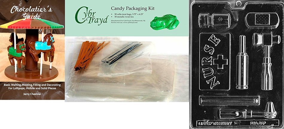 Cybrtrayd J081 Nurse Kit Chocolate Candy Mold with Exclusive Cybrtrayd Copyrighted Chocolate Molding Instructions N5