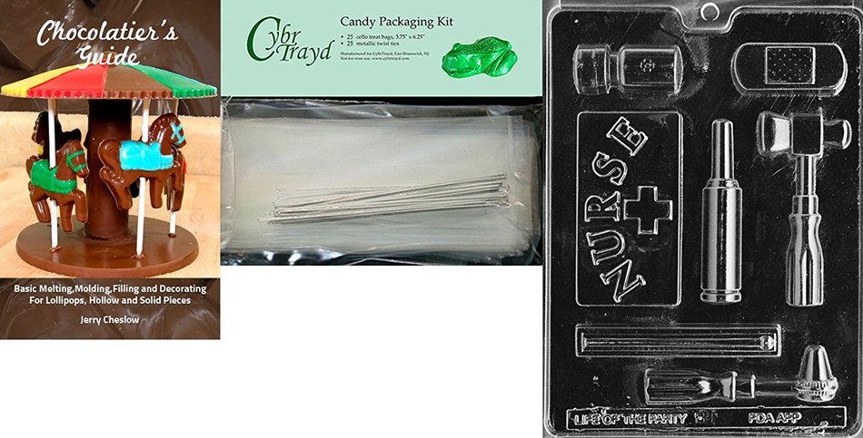 Cybrtrayd J081 Nurse Kit Chocolate Candy Mold with Exclusive Cybrtrayd Copyrighted Chocolate Molding Instructions N6