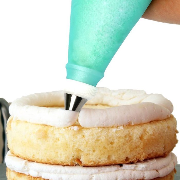 Piping Bags, MCIRCO 3 Sizes Reusable Pastry Bags Silicone Icing Bag Cake Decorating Supplies Cupcake Macaron Cake... N3
