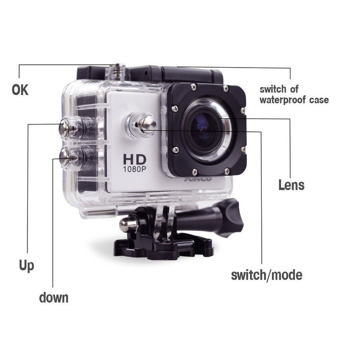DREAM 2 SJ4000 Helmet Camera Full HD 1080p 12MP Underwater Cameras With 170 Degree Wide Angle and 1.5 -inch High... N4