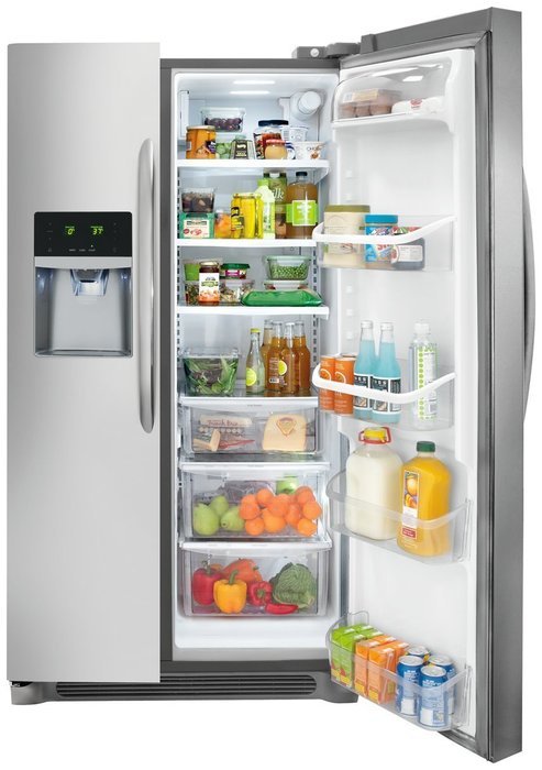 Frigidaire FGHS2655PF Gallery 26.0 Cu. Ft. Stainless Steel Side-By-Side Refrigerator - Energy Star &hellip; N4